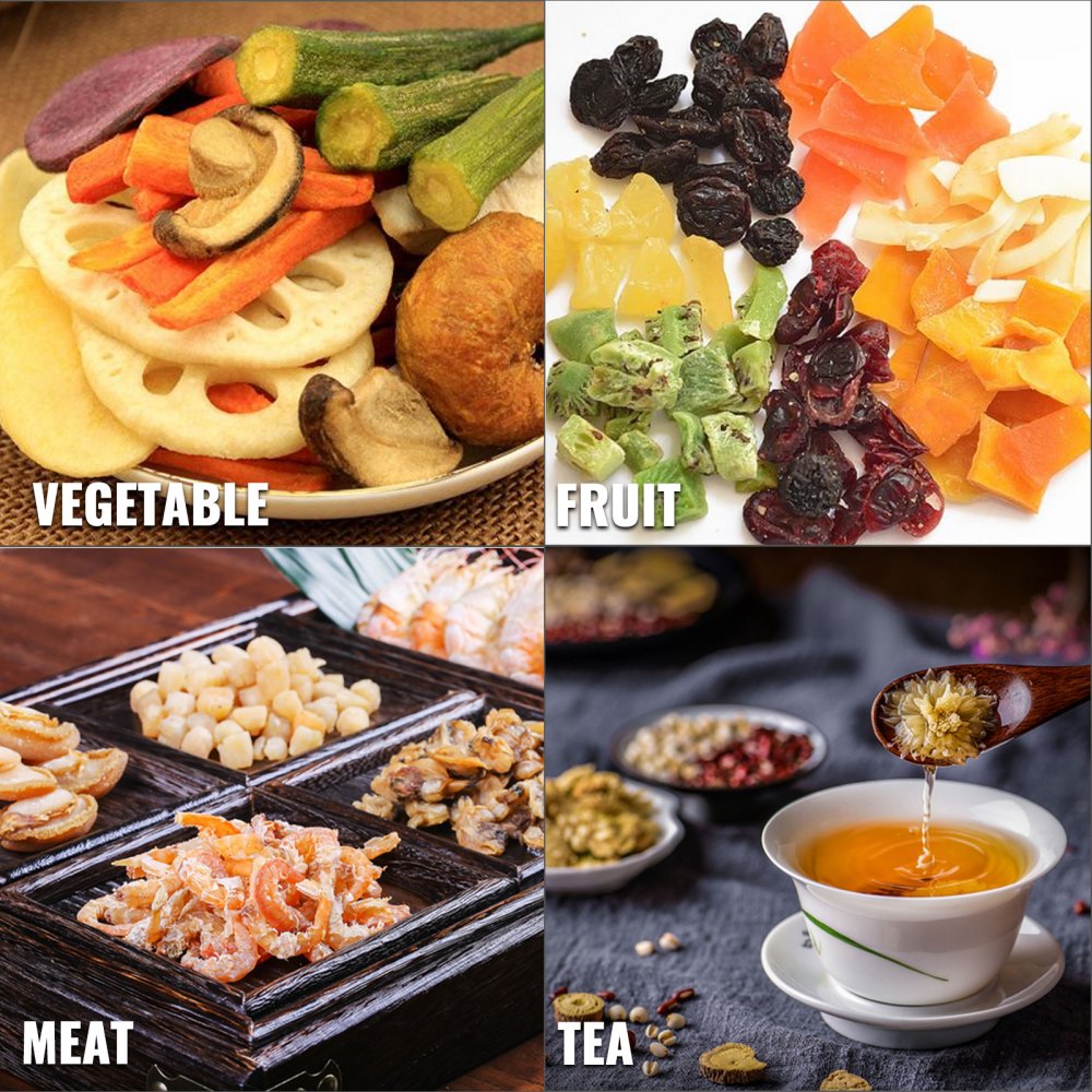 Vevor Máquina Deshidratadora De Alimentos Desecador De Alimentos Con 10 Bandejas