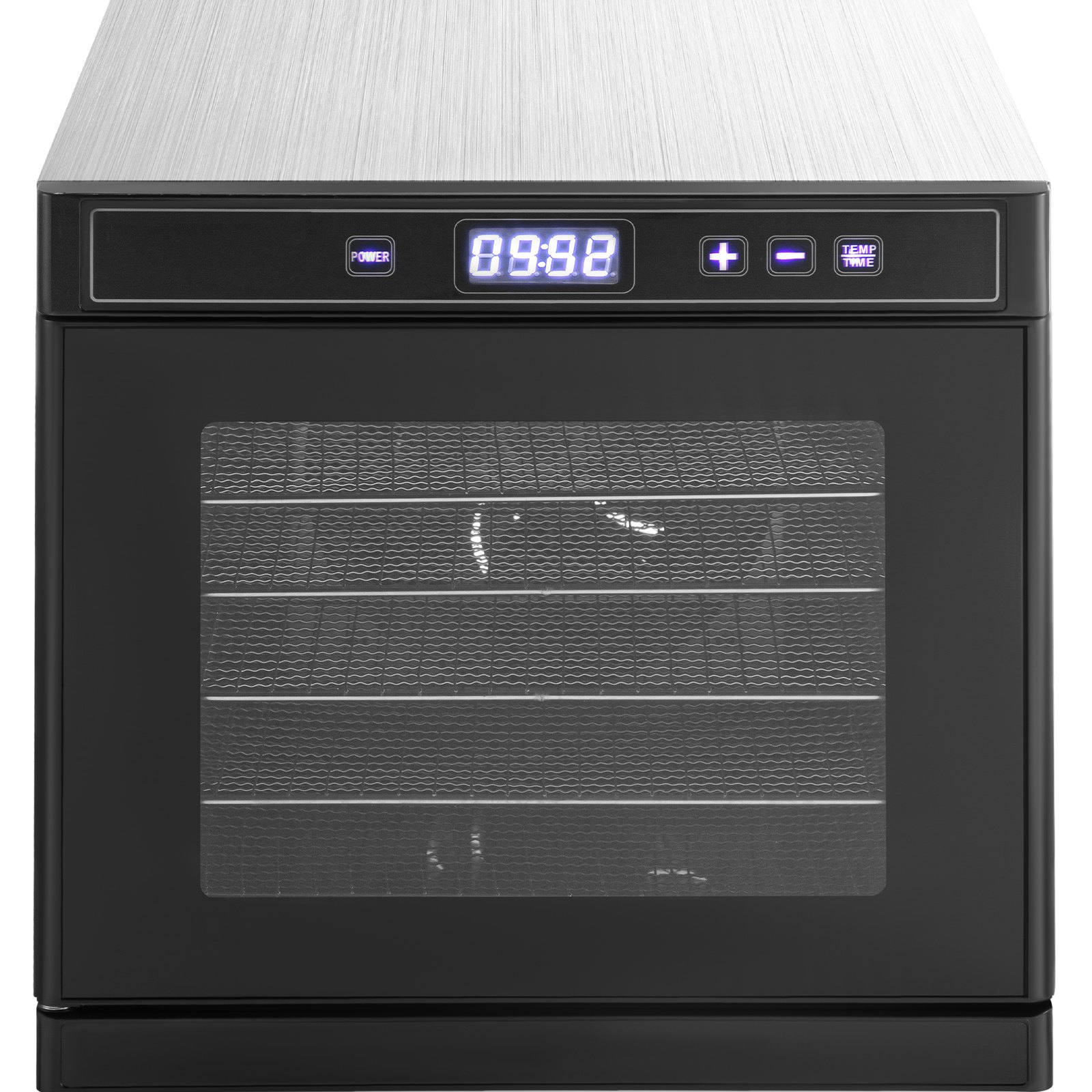 VEVOR Máquina deshidratadora de alimentos eléctrica 6 bandejas 600 W Secador de frutas y verduras 35-75 ° C Temporizador 48 H Deshidratadora de frutas