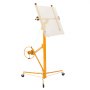 VEVOR Elevador de Placas de Yeso, con Brazo Telescópico Ajustable 1245–2921 mm, Capacidad de Carga de 68 kg, Altura de 4877 mm, para Montaje en Techo y Pared, 1530 x 1530 x 1940 mm, Amarillo