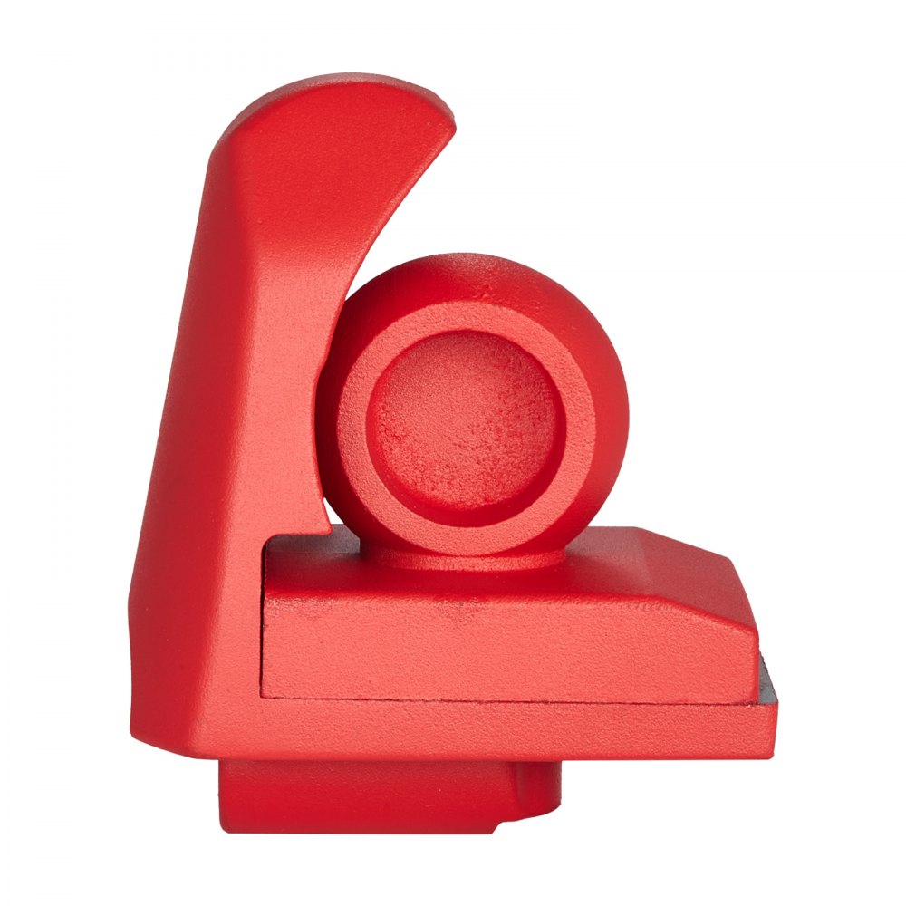 VEVOR Candado para Remolque, Compatible con Acoplamientos de 47,6/50,8/58,7 mm, Candado de Bola Antirrobo con 3 Llaves, Apto para Autocaravanas, Barcos y Remolques, Color Rojo, 93 x 65 x 110 mm