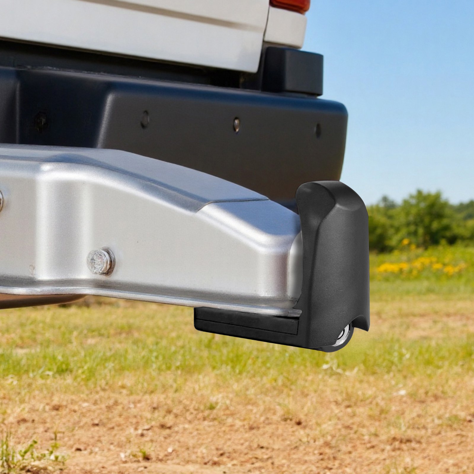 VEVOR Candado para Remolque, Compatible con Acoplamientos de 47,6/50,8/58,7 mm, Candado de Bola Antirrobo con 3 Llaves, Ideal para Autocaravanas, Barcos y Remolques, Color Negro, 93 x 65 x 110 mm