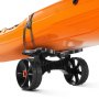 VEVOR Remolque Horizontal para Kayak, Remolque Plegable 615 x 325 x 320 mm con Neumáticos de Goma Maciza de 25,4 cm y 1 Correa de Trinquete Carga 136 kg, Carrito para Tabla de Surf de Remo, Kayaks