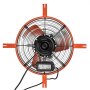VEVOR Extractor de Aire para Ático de 38,1 cm 1650 CFM Ventilador de Hastial, con Termostato Ajustable de 0-60 °C, Acero Q235A y Cable de Alimentación Integrado de 2 m para Garaje, Almacén y Taller
