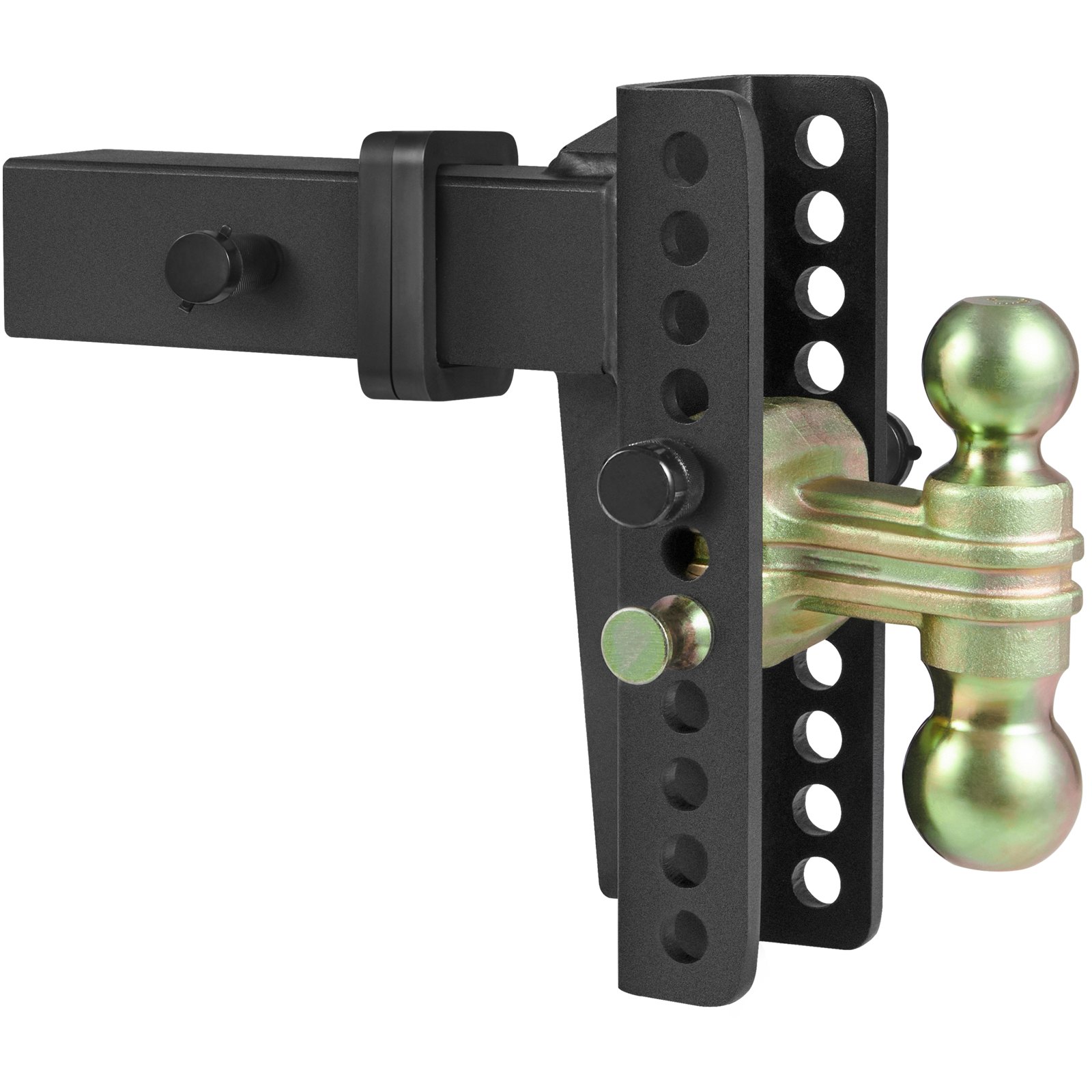 VEVOR Enganche de remolque ajustable, montaje de bola de enganche de 8" Altura 6.5" Receptor 2.5" 14500 lbs GTW Bolas de remolque de acero 2" 2-5/16" 45# Cerradura de llave para remolque de camiones