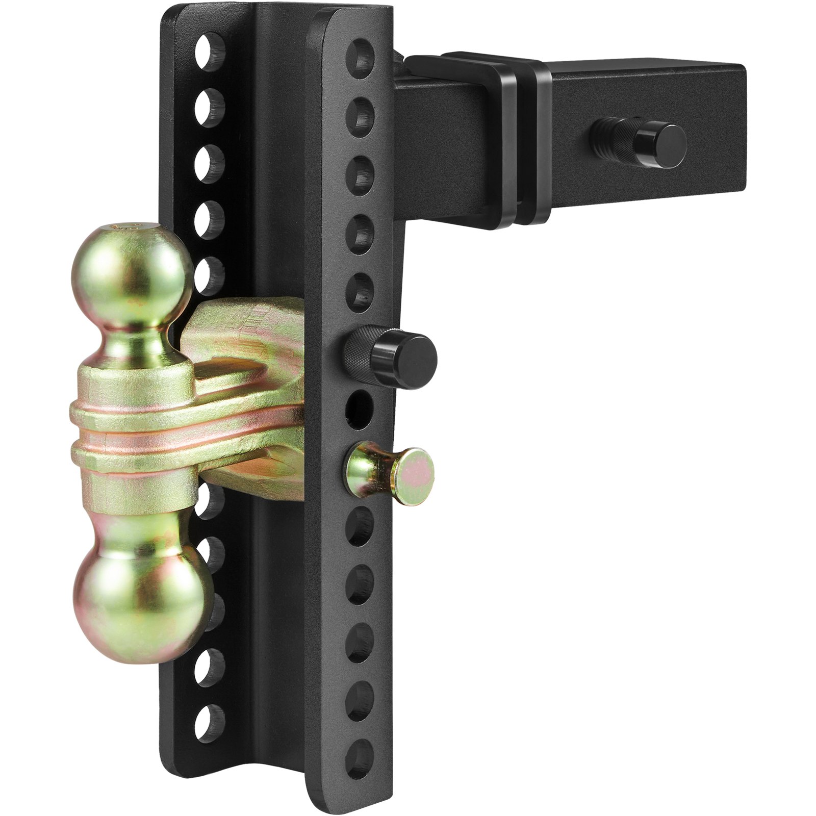 VEVOR Enganche de remolque ajustable, montaje de bola de enganche de 10" 8.5" Altura 2.5" Receptor 14500 lbs GTW, bolas de remolque de acero 2" 2-5/16" 45# Cerradura de llave para remolque de camiones