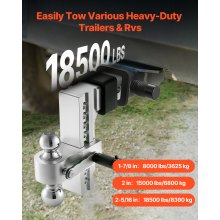 VEVOR Enganche de Remolque Ajustable de Caída de 8" Enganche de Bola de 8390 kg