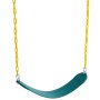 VEVOR - Juego de 2 columpios con cadenas revestidas de 66 pulgadas y ganchos a presión, soporta 300 libras de repuesto para columpios de exterior, accesorios para columpios para niños, para uso en exteriores e interiores, color verde