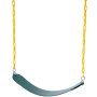 VEVOR - Juego de 2 columpios con cadenas revestidas de 66 pulgadas y ganchos a presión, soporta 300 libras de repuesto para columpios de exterior, accesorios para columpios para niños, para uso en exteriores e interiores, color verde