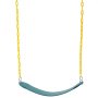 VEVOR - Juego de 2 columpios con cadenas revestidas de 66 pulgadas y ganchos a presión, soporta 300 libras de repuesto para columpios de exterior, accesorios para columpios para niños, para uso en exteriores e interiores, color verde