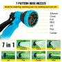 VEVOR Carrete de Manguera Retráctil Automático Pared 8 BAR Enrollador de Aire Enrollador Automático PVC Manguera de Aire Comprimido 49 x 25 x 47 cm Enrollador de Manguera de Riego con Boquilla