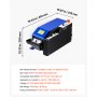 VEVOR Dispensador de Cinta Kraft Activada por Agua Automático 100-995 mm, con Humectación Automática, Ancho de 40-100 mm, Depósito de 1,3 kg y Acero Q235, Máquina Cortadora de Cinta para Embalaje