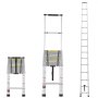 VEVOR Escalera Telescópica Extensible Capacidad de 190 kg 6203 x 480 x 99 mm