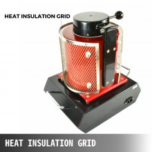 VEVOR Horno de Fusión, 2 kg Horno de Fusión de Oro, 1150 ℃ Horno Fundición Metales Digital 1750 W Horno de Fusión Eléctrica para Fundir Oro Horno Fusión Automática para Joyas Máquina de Fusión de Oro