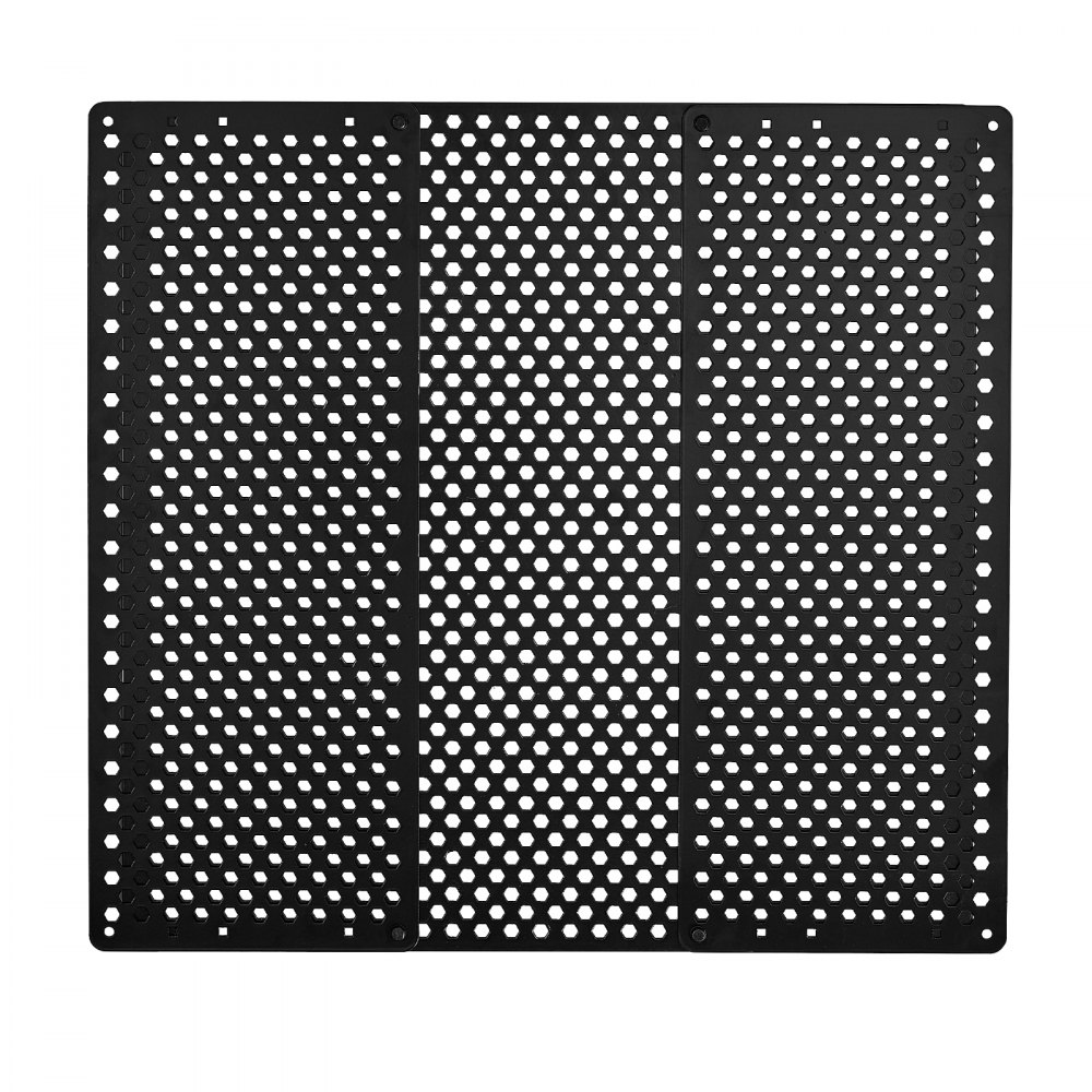 VEVOR Protector de Puerta para Caravana, Rejilla Ajustable de 558,8-800 mm, Orificios de Panal Transpirables Reforzados, Protector de Entrada para Caravana de Hierro para Proteger Mascotas, Negro