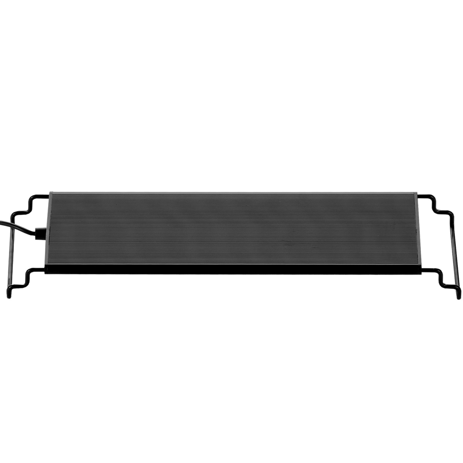 VEVOR Luz de Acuario con Monitor LCD, Luz de Tanque de Peces de Espectro Completo de 14 W, Brillo Ajustable y Temporizador, Soportes Extensibles de Carcasa de Aleación de Aluminio 300 x 95 x 35 mm