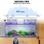 VEVOR Luz de Acuario, Luz de Tanque de Peces de Espectro Completo de 36 W, Temporizador Ajustable y Brillo de 5 Niveles, con Soportes Extensibles de Carcasa de Aleación de Aluminio 935 x 75 x 35 mm