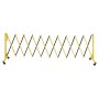 VEVOR Industrial Expandable Barricade, 3.94m Expandable Safety Barrier, Flaxible Mobile Barricade with Locking Casters, Portable Folding Security Gate Traffic Fence for Driveway Warehouse Elevator