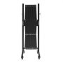 VEVOR Expandable Barricade, 3.37m Expandable Safety Barrier, Flexible Mobile Barricade with Locking Casters, Portable Folding Security Gate Metal Traffic Fence for Patio Garden Stairway