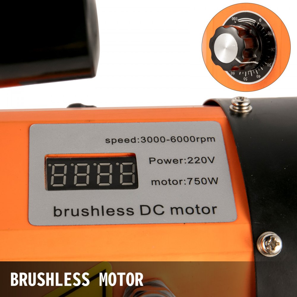 Vevor Máquina De Biselado Eléctrico 3000 - 6000 Rpm, Fresadora De Borde 750 W