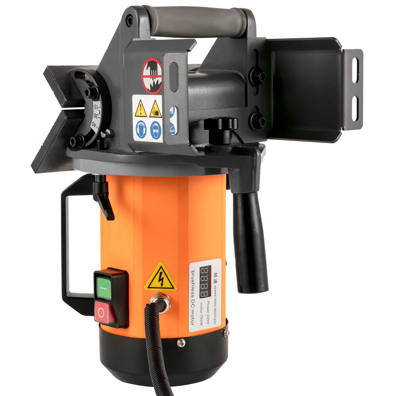 Vevor Máquina De Biselado Eléctrico 3000 - 6000 Rpm, Fresadora De Borde 750 W