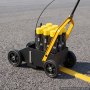 VEVOR Striping Line Marking Machine 9-Can Capacity Black with 4 Wheels, Parking Lot Striping Machine, 50-100 mm Adjustable Line Width, Heavy Duty, Fast and Accurate Marking, with Adapter Nozzle