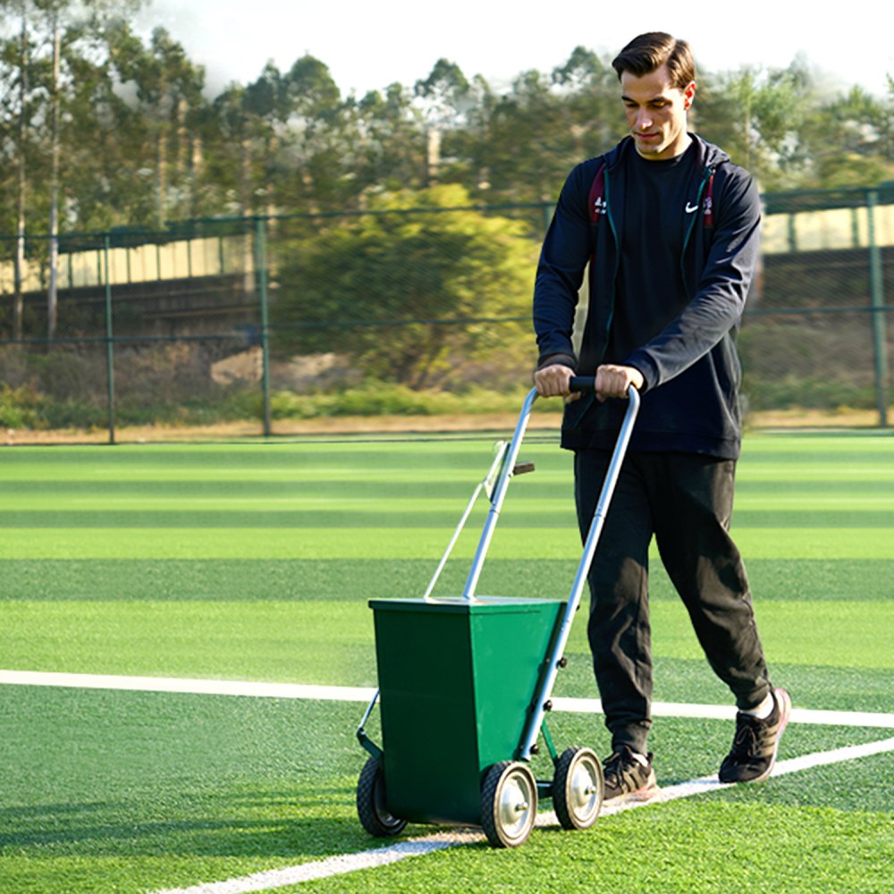 VEVOR Dry Line Marker (5/10 cm lines) Dry line chalk for the field, with rubber adjustable grip, large powder capacity of 22.7 kg, for baseball and softball infield, green