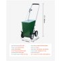 VEVOR Dry Line Marker (5/10 cm lines) Dry line chalk for the field, with rubber adjustable grip, large powder capacity of 22.7 kg, for baseball and softball infield, green