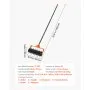 VEVOR Aireador de Césped Rodante con 42 Púas de Acero de 5 cm, Mango Largo de 152 cm, Tambor Rellenable con Arena, Herramienta de Aireación de Césped Manual para Jardín Patio y Zonas para Mascotas