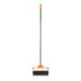 VEVOR Aireador de Césped Rodante con 42 Púas de Acero de 4 cm, Mango Largo de 152 cm, Tambor Rellenable con Arena, Herramienta de Aireación de Césped Manual para Jardín Patio y Zonas para Mascotas