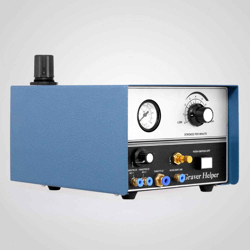 Máquina De Grabado Neumática De Doble Extremo De 220v 75w Grabadora De Joyas