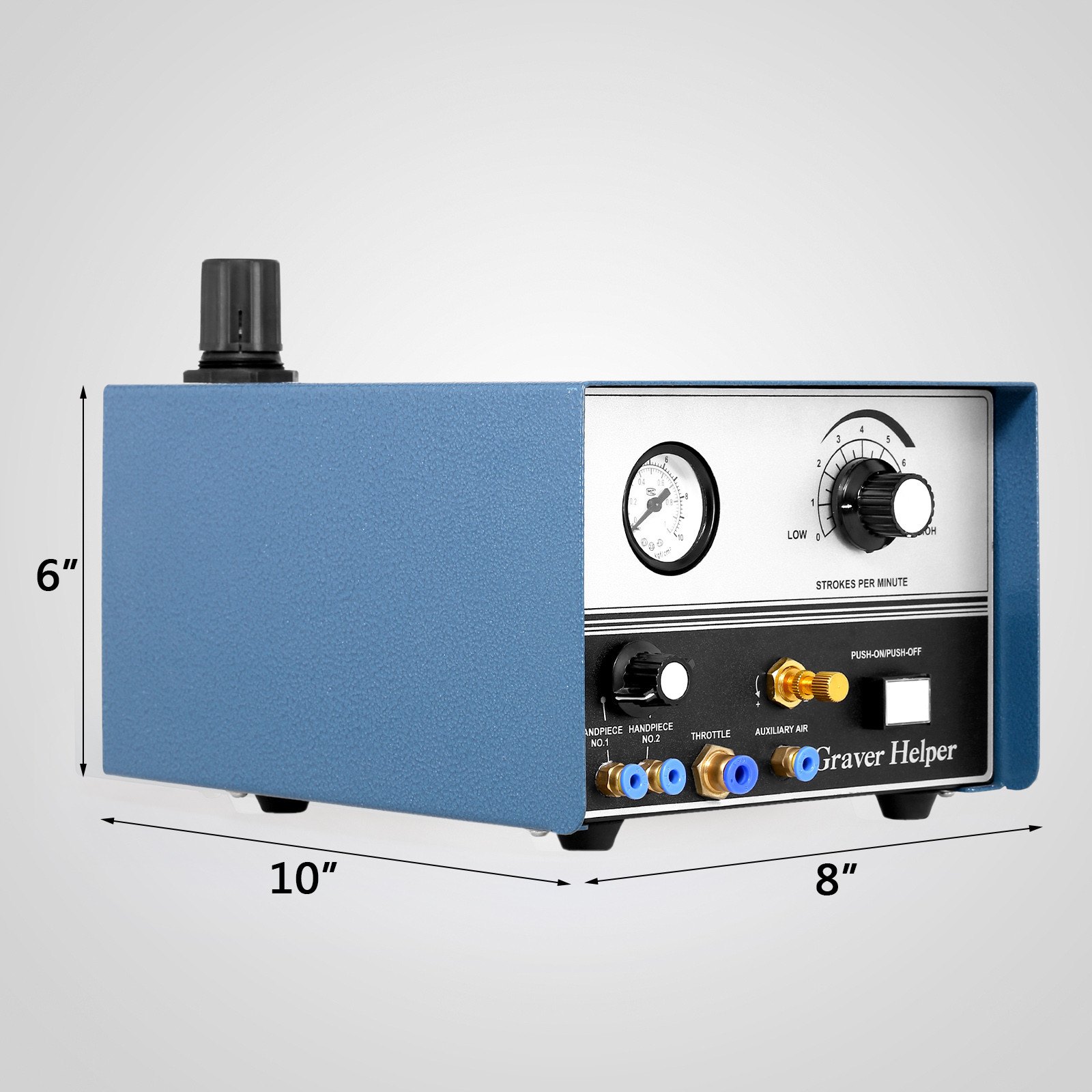 Máquina De Grabado Neumática De Doble Extremo De 220v 75w Grabadora De Joyas