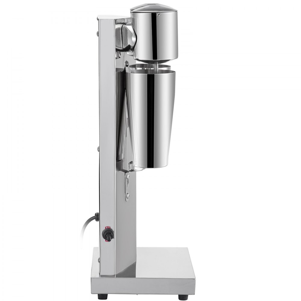 VEVOR Máquina para Hacer Batidos de Dos Vasos 800 mL, Batidora Eléctrica Mezclador Bebidas Dos Velocidades, Batidora Helados y Batidos de Acero inoxidable, Batidora con Velocidad del Motor 18000 r/min