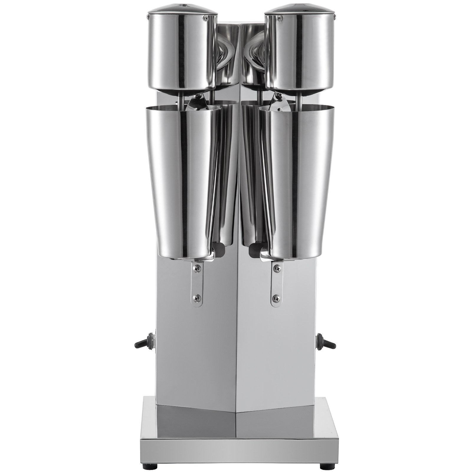 VEVOR Máquina para Hacer Batidos de Dos Vasos 800 mL, Batidora Eléctrica Mezclador Bebidas Dos Velocidades, Batidora Helados y Batidos de Acero inoxidable, Batidora con Velocidad del Motor 18000 r/min