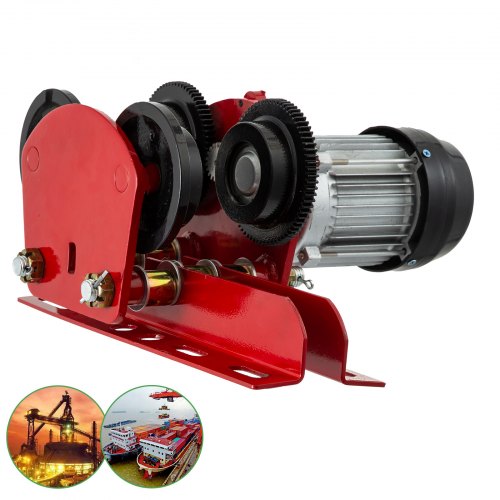 Polipasto Eléctrico De 1000kg Cabrestante Cable 220v Coche Empujando Manual