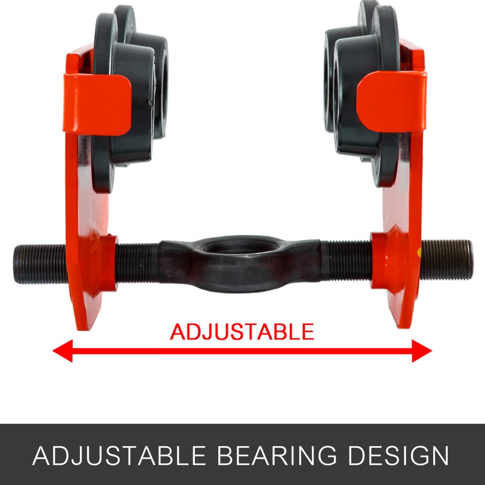 4400lbs 2t Push Beam Trolley Carro Manual Inoxidable Para Carretillas Fábricas