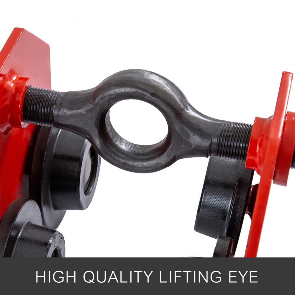 4400lbs 2t Push Beam Trolley Carro Manual Inoxidable Para Carretillas Fábricas