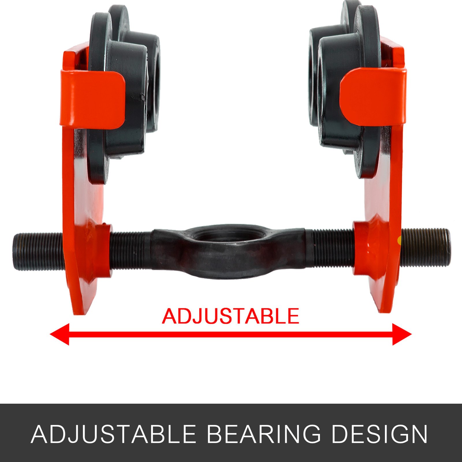 4400lbs 2t Push Beam Trolley Carro Manual Inoxidable Para Carretillas Fábricas