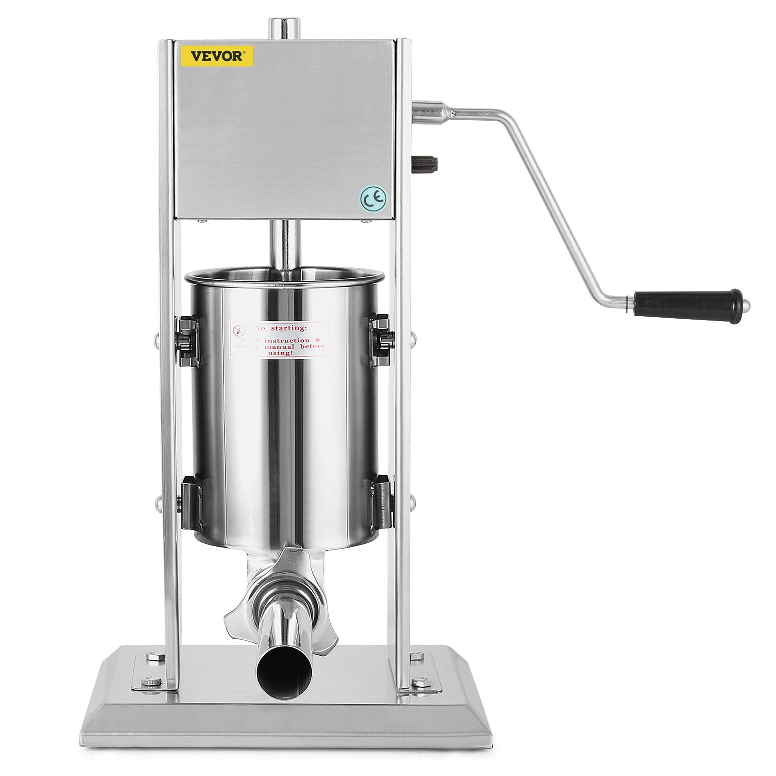 VEVOR Embutidora De Salchichas Vertical Acero Inoxidable Dos Velocidades 3L Es Perfecto para Hacer Salchichas Chorizo Hot Dogs Bratwurst Etc Adecuado Tanto para Uso Doméstico Como Comercial
