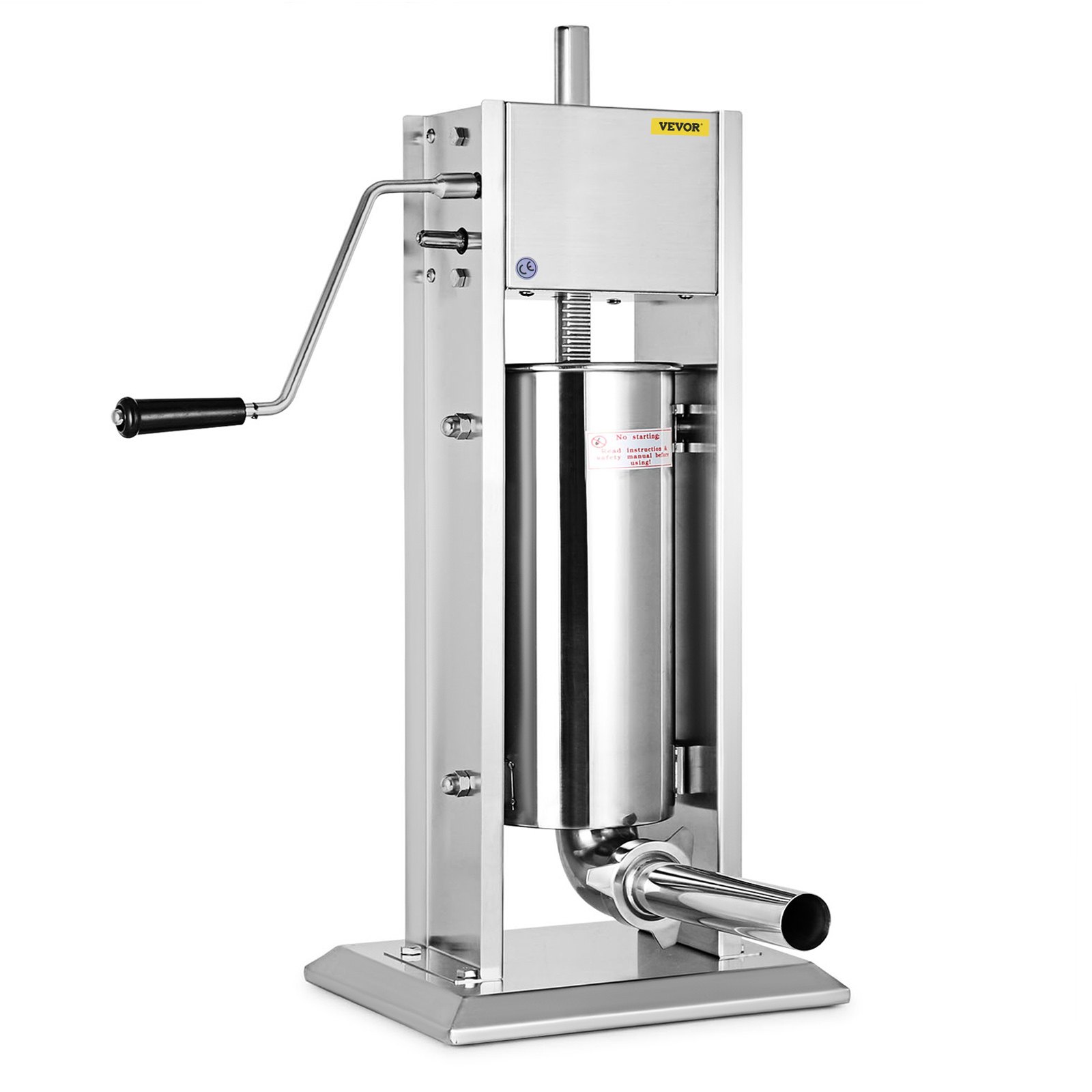 VEVOR Embutidora De Salchichas Vertical Acero Inoxidable Dos Velocidades 5L Es Perfecto para Hacer Salchichas Chorizo Hot Dogs Bratwurst Etc Adecuado Tanto para Uso Doméstico Como Comercial