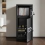 VEVOR Caja Fuerte para Hogar de Acero con 2 Puertas, Caja de Seguridad 350 x 348 x 775 mm, Cerradura con Llave y Contraseña, Sistema de Alarma Doble, para Proteger Dinero, Documentos, Joyas, Negro (requiere montaje)