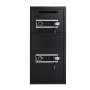 VEVOR Caja Fuerte para Hogar de Acero con 2 Puertas, Caja de Seguridad 350 x 348 x 775 mm, Cerradura con Llave y Contraseña, Sistema de Alarma Doble, para Proteger Dinero, Documentos, Joyas, Negro (requiere montaje)