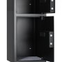 VEVOR Caja Fuerte para Hogar de Acero con 2 Puertas, Caja de Seguridad 350 x 348 x 775 mm, Cerradura con Llave y Contraseña, Sistema de Alarma Doble, para Proteger Dinero, Documentos, Joyas, Negro (requiere montaje)