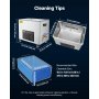 VEVOR Limpiador Ultrasónico Profesional 50 L, con Cesta de Limpieza y Pantalla Digital, 840 W, Acero Inoxidable, 40 kHz, con Ruedas para Piezas, Carburadores e Instrumentos, 595 x 395 x 525 mm