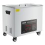 VEVOR Limpiador Ultrasónico Profesional 50 L, con Cesta de Limpieza y Pantalla Digital, 840 W, Acero Inoxidable, 40 kHz, con Ruedas para Piezas, Carburadores e Instrumentos, 595 x 395 x 525 mm