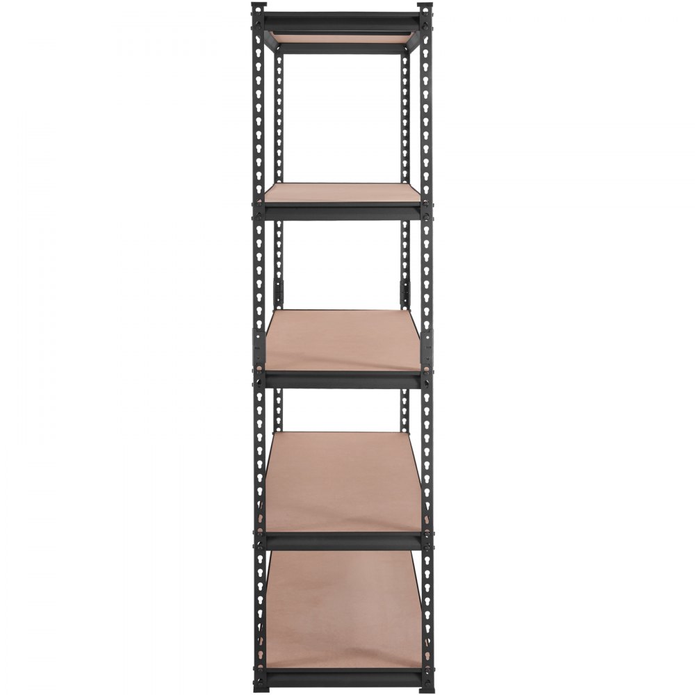 VEVOR Estantería de Almacenamiento Ajustable de 5 Niveles 121,9x45x182,9 cm Estantería Metálica de Alta Resistencia Carga 907,2 kg Estantería de Almacenamiento para Cocina Taller Sótano Baño Lavadero