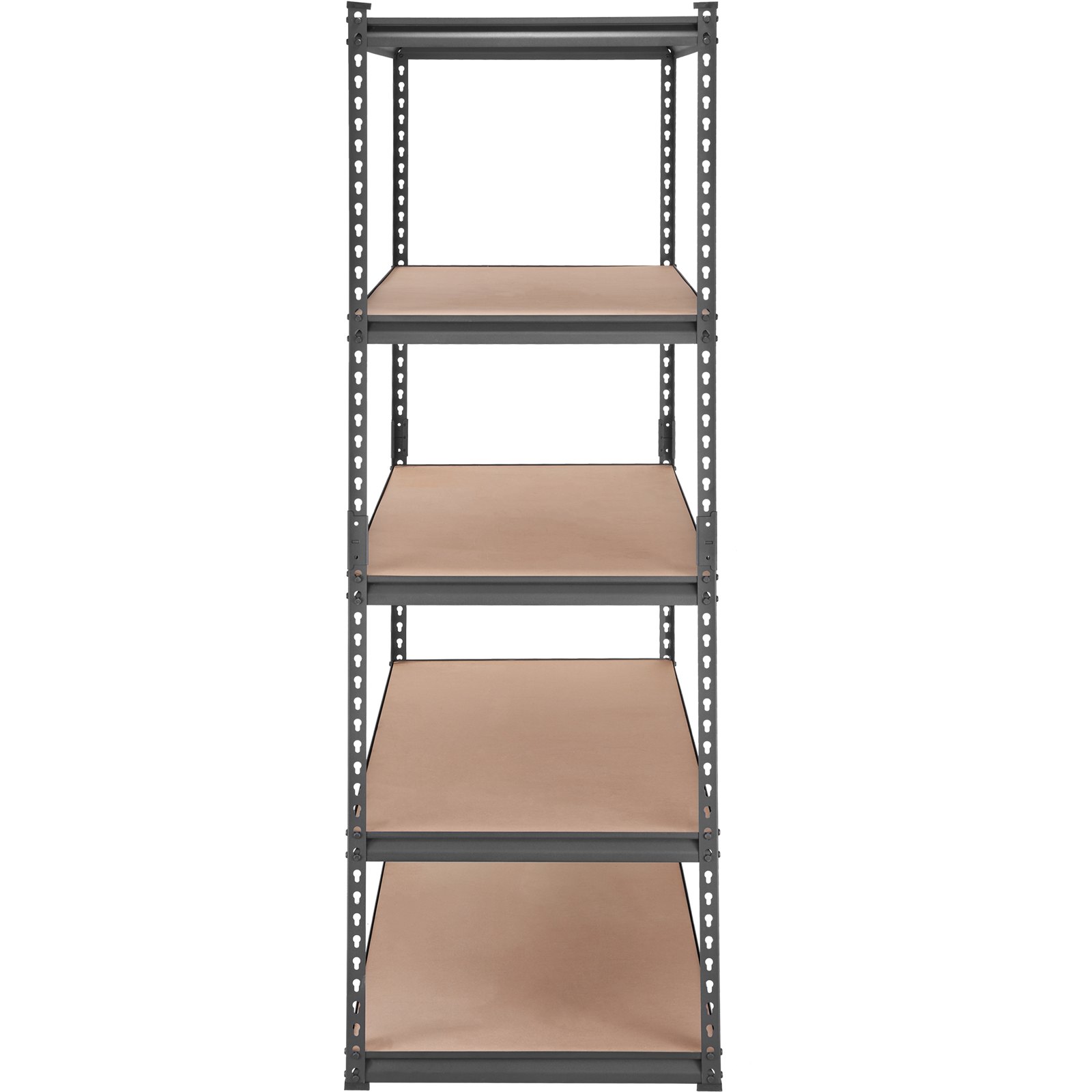 VEVOR Estantería de Almacenamiento Ajustable de 5 Niveles 121,9x61x182,9 cm Estantería Metálica de Alta Resistencia Carga 907,2 kg Estantería de Almacenamiento para Cocina Taller Sótano Baño Lavadero