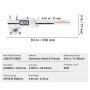Calibrador digital VEVOR, 0-6 in/0-150 mm con cuerpo de acero inoxidable y plástico, resolución de 0,0005 in.