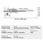 Calibrador digital VEVOR que muestra 30,00 mm con dimensiones y especificaciones en el fondo.