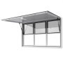 VEVOR Concession Window 152x92 cm, Aluminum Alloy Service Window for Food Truck, Up to 85 Degrees Stand Serving Window with 6 Sliding Windows, Awning Door, and Drag Hook, for Concession Trailers