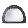 VEVOR Tienda de Campaña para Guardar Bicicletas, Tienda Impermeable en Forma de Abanico 203x122x169 cm con Ventana Ventilada, Fibra de Vidrio de Alta Resistencia y Puerta Doble para 4 o 5 Bicicletas